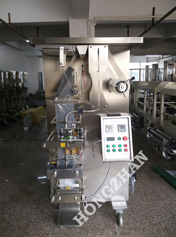 Automatic Filling Sealing Machine for Tomato Sauce Milk Water Ketchup with PE and Laminating Complex Film Bag