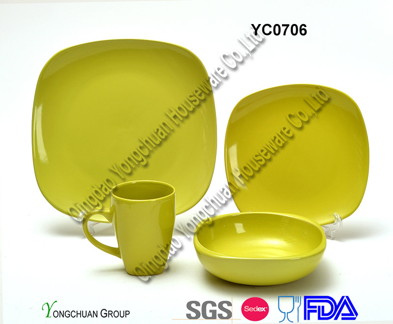 Green Square Plate