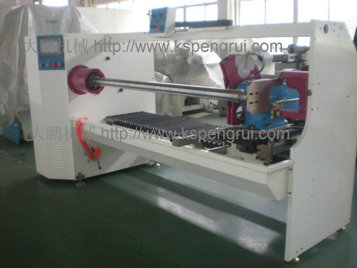 PLC PVC Electrical, Masking Paper, Double Sided Log Roll Cutting Machine