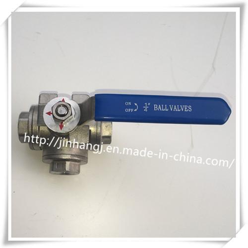 Three Way Threaded End Ball Valve