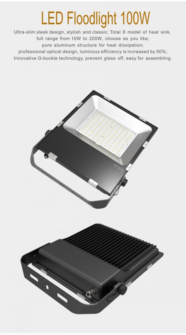 High Quality High Power Light 100W LED Floodlight Driverless Waterproof Outdoor