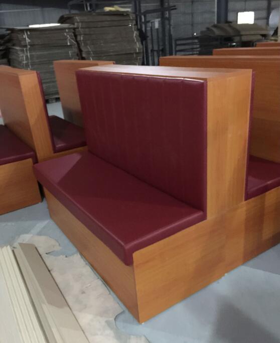 Guangzhou Wholesaler Quality Fire-Retardant Scuff Resistant Leather Booth Seating