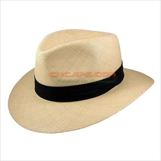 Custom Printed Cheap Straw Hat with Logo Ribbon for Advertising