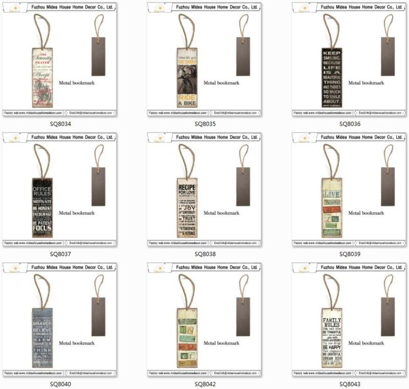 Europe Metal Bookmarks for Books