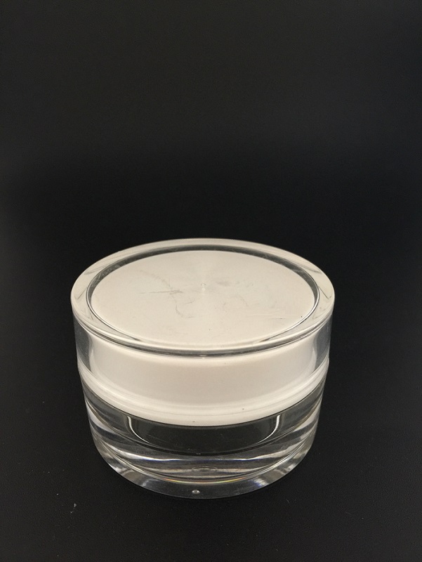 Customerized Acrylic Round Cream Jars for Cosmetic Packaging