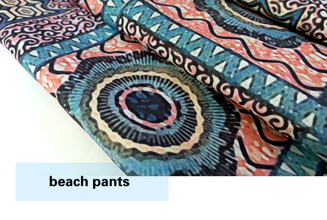 Polyester New Design Printed Fabric for Beach Shorts/ Casual Wear