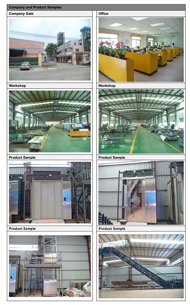 Durable Coated Steel Cargo Elevator