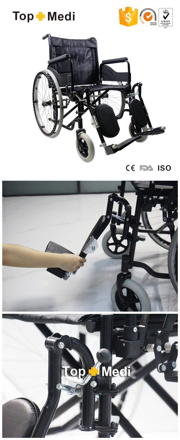 Lightweight Portable Economic Steel Wheelchairs