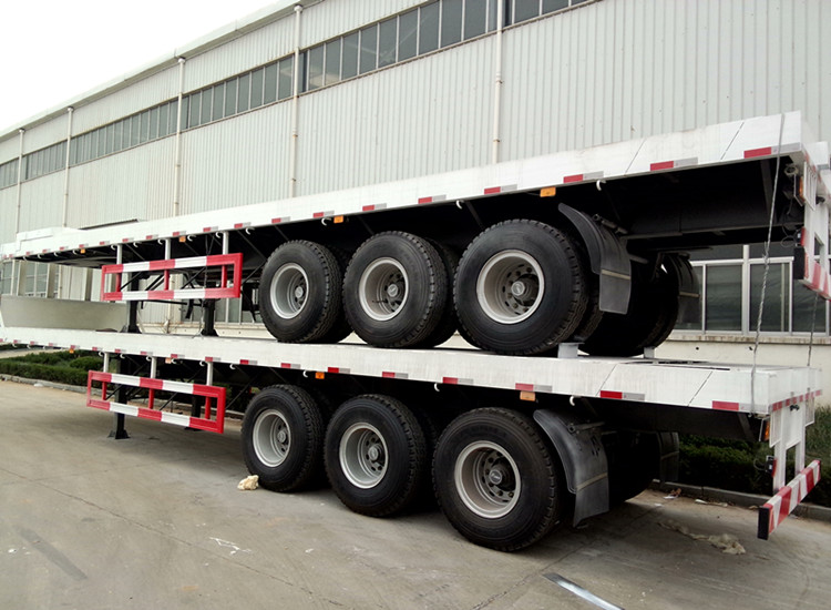 CIMC 40FT Flat Bed 3 Axles Container Semitrailer