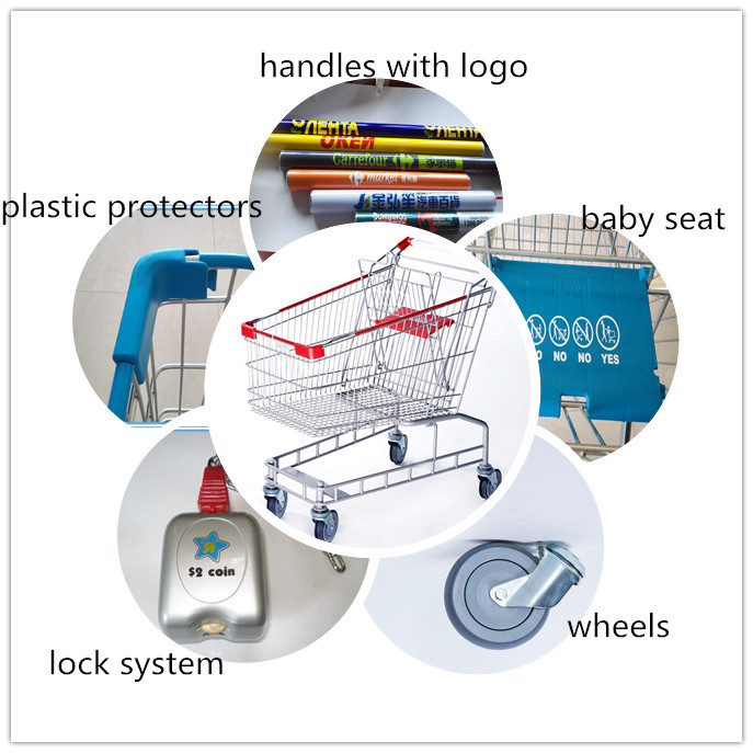 212L Australia Supermarket Trolley with Large Capacity