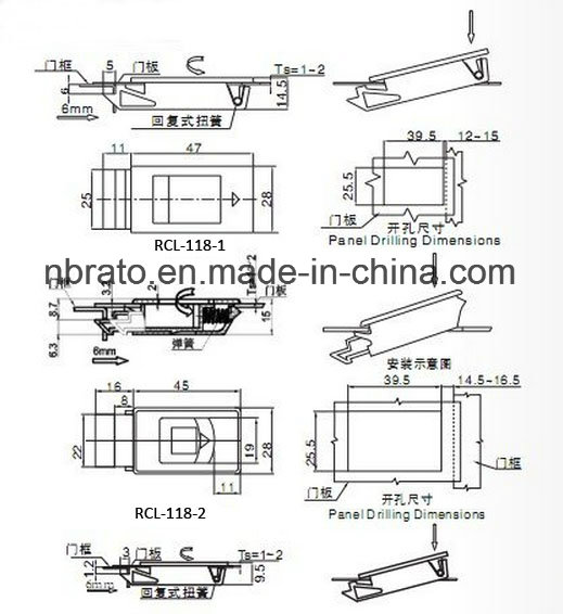 Cabinet Plastic Toggle Latch