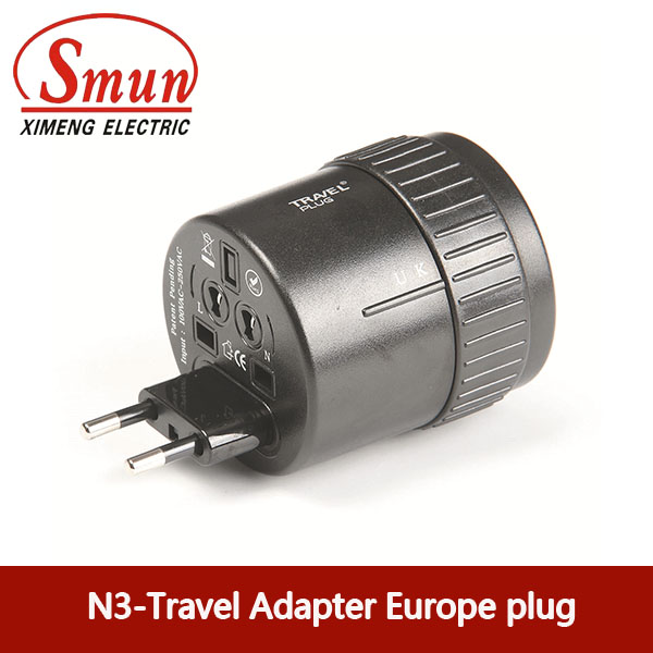 World Travel Adaptor Plug with USB for Valentine's Gifts with Comfortable Touching