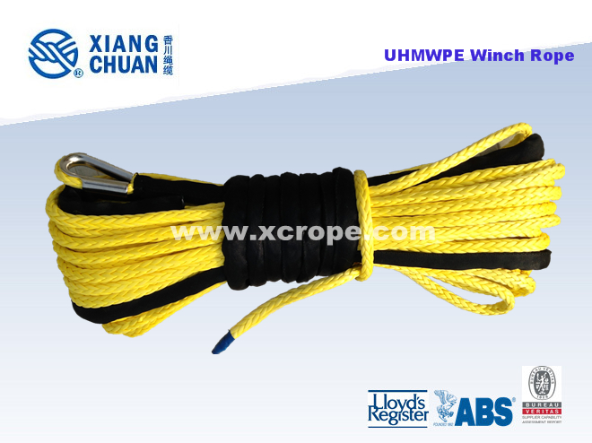 UHMWPE Yellow Winch Rope