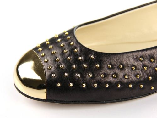 2016 New Collection Fashion Studded Flat Women Dress Shoes (Hcy02-070)