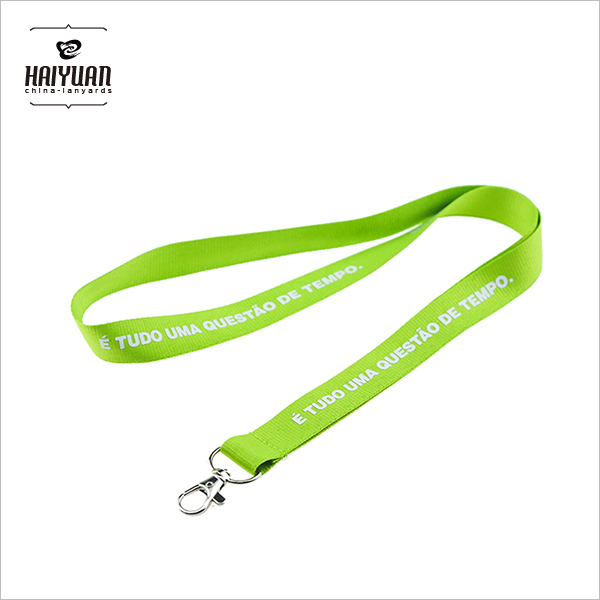 Promotional Silk Screen Printed Flat Polyester Lanyards