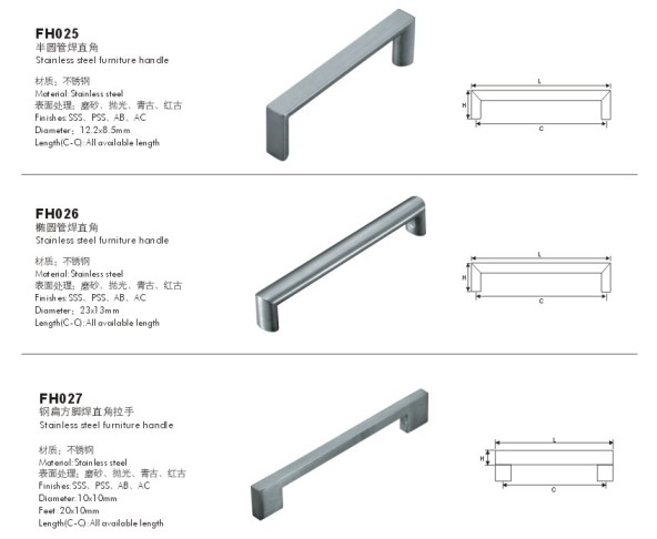 T Shape Stainless Steel Furniture Handle, Ktichen Cabinet Handles