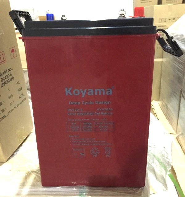 Factory Price Electric Boat Deep Cycle Battery 6V 420ah