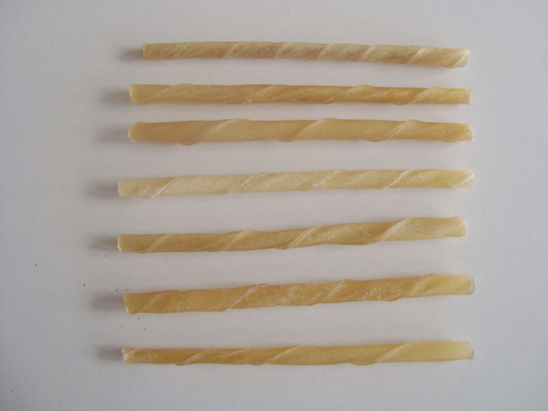 Dog Food Natural Rawhide Twist Stick (5