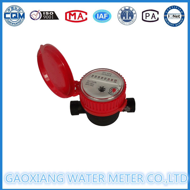 Single Flow Nylon Body Cold or Hot Water Meter