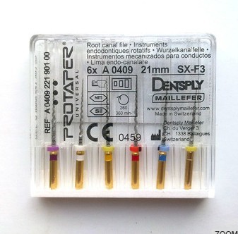 2016 Most Popular Dental Densply Protaper File for Engine Use