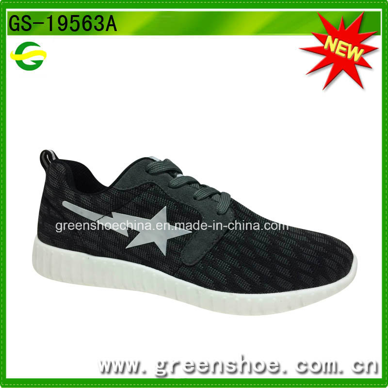 High-Quality Black Fitness Breathable Footwear Men Sport Shoes