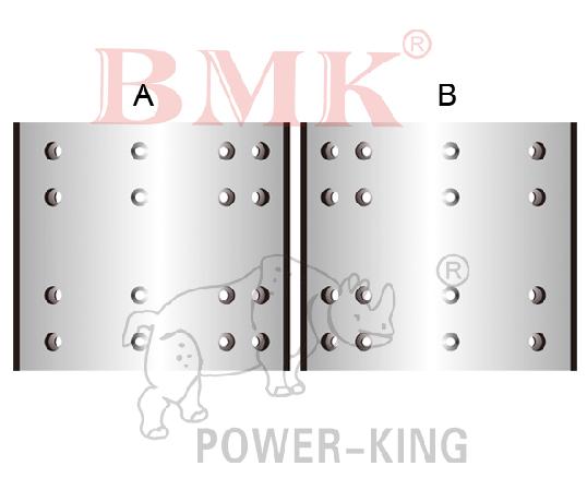 Long Lasting Brake Linings (LH98008) for Fuwa 13t