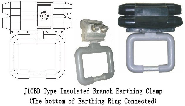 Insulated Aluminum Branch Earthing Clamp/Ground Clamp