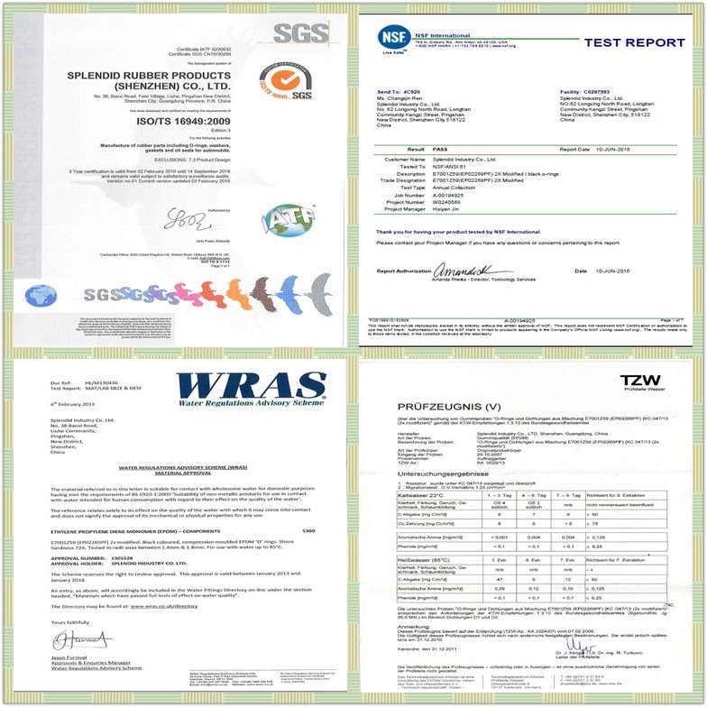 Rubber Gasket for Static Sealing & Mechanical Seal