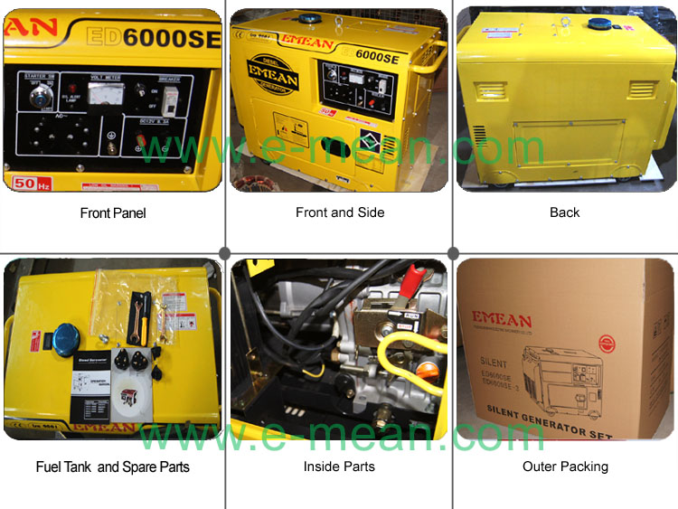 Super Silent Electic Start Diesel Generator (ED6000SE)