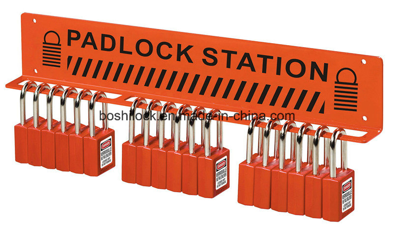 Can Be Equiped with 15 Padlocks Steel Padlock/Lockout Station