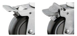 Medium Duty Hollow Kingpin Hospital Casters