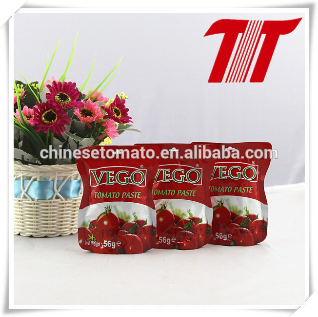 Sachet Tomato Paste Tmt, Vego, Fine Tom Brand Tomato Processing