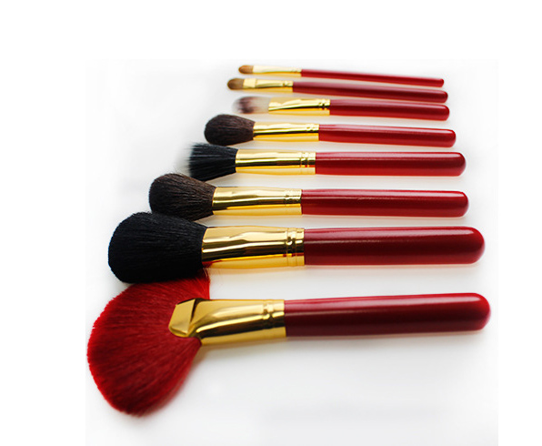 Red Series Beauty Equipments Red Handle Red Hair Makeup Brushes