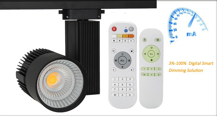 20W 25W Dimmable LED Tracklight with Remote Controller