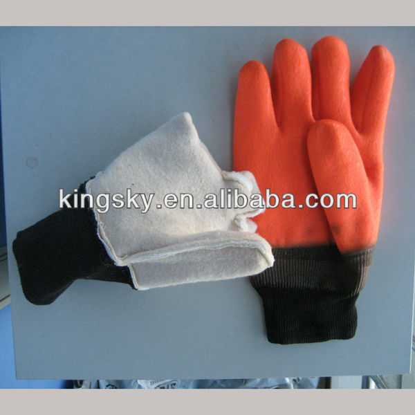 Smooth Finish Foam Liner PVC Winter Work Glove-5124