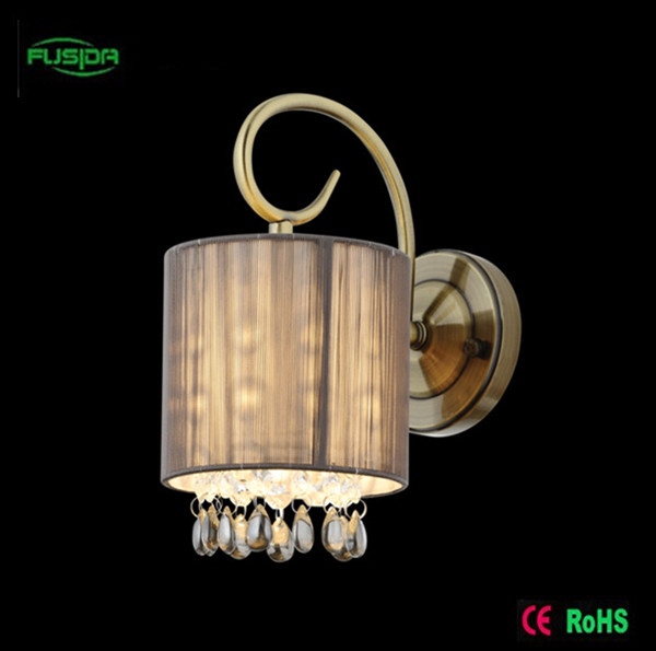 Line Living Room Cloth Shade Decorative Wall Lamp