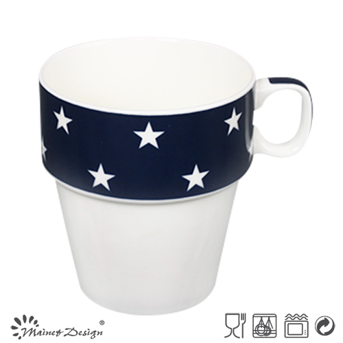 Five Star Blue Color Different Shape Coffee Mug