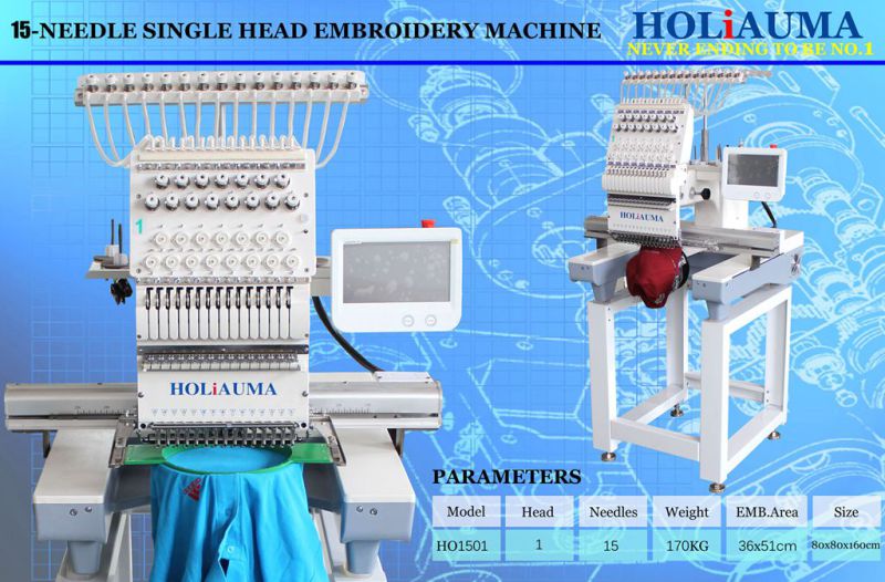 Best Quality Single Head High Speed 1200 Spm Embroidery Machine / Multi Function Embroidery Machine