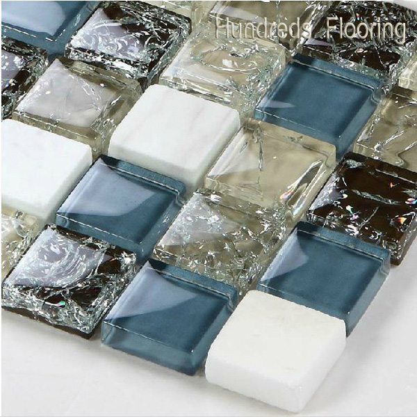 Mosaic Wall Tile, Crystal Glass Mosaic (HGM216)