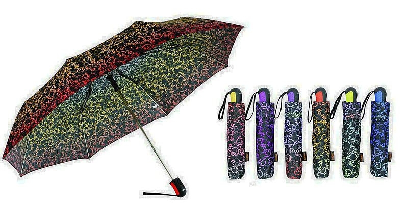 Ornament Print Foldable Quality Automatic Umbrellas (YS-3FA22083964R)