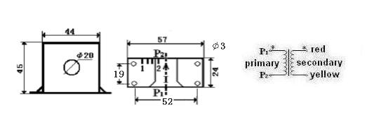 Lcta7nc Vertical Feedthrough Micro Precision Current Transformer