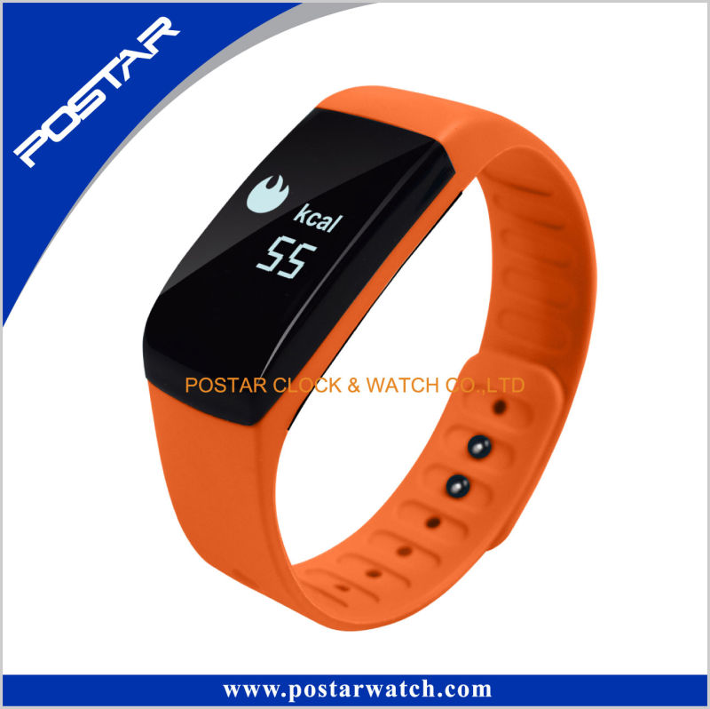 Ce and RoHS Standard Smart Bracelet with Heart Rate Function