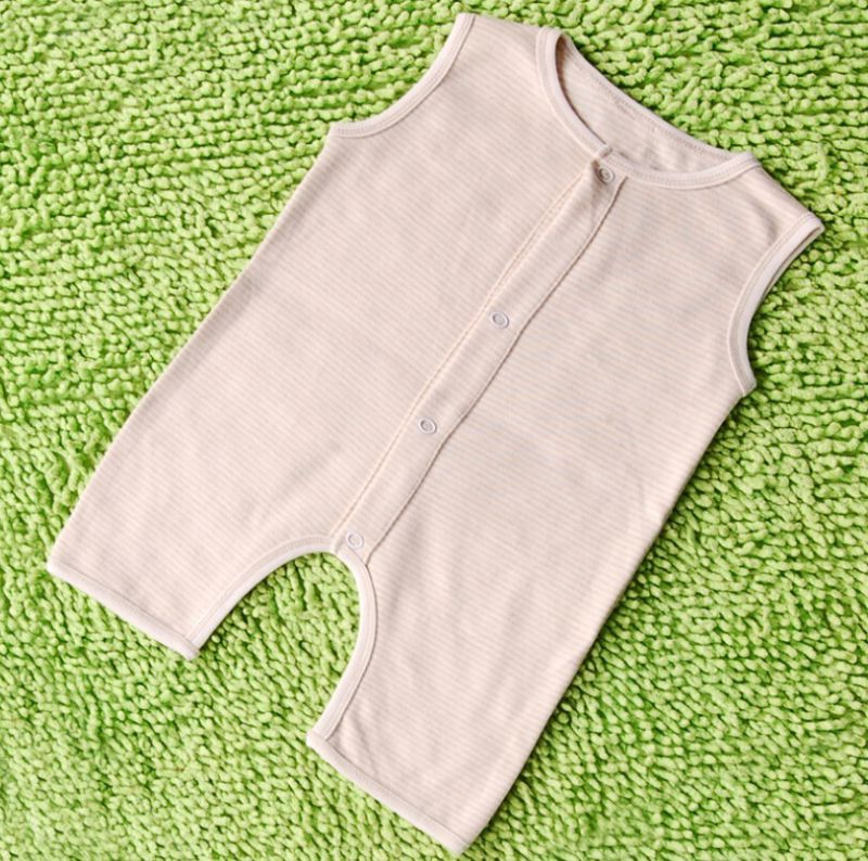 Simple Organic Cotton Baby Sleeveless Romper