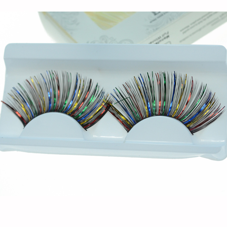 Colorful Creative Makeup Eyelash Stage Cosplay False Eyelashes