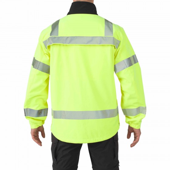 Wholesale Traffic Hivis Waterproof Reflective Safety Softshell Jacket