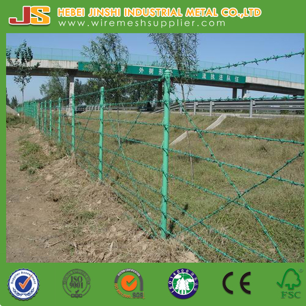 China Factory Directly Hot Dipped Galvanized Barbed Wire Fence