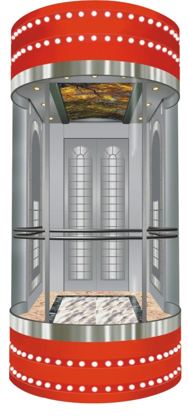 China Safe Observation Elevator Glass Lift for Shopping Mall