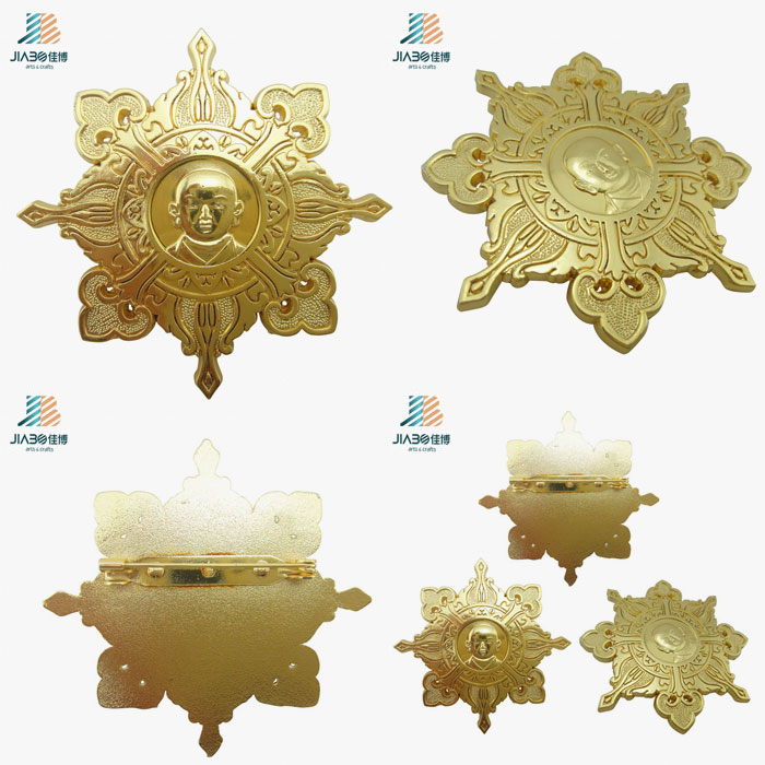 Promotional Souvenir Gift 3D Buddhism Metal Emblem Badge for Wholesale