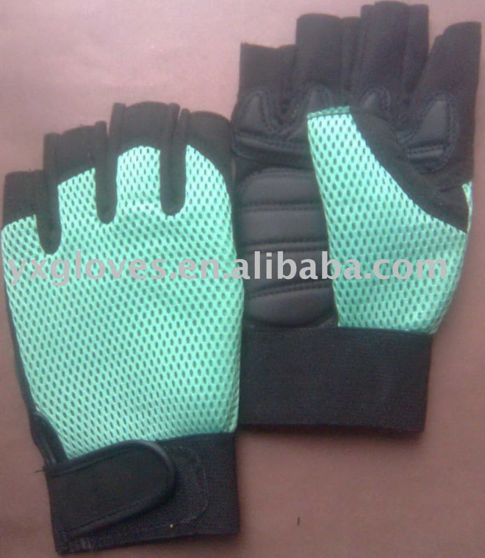 Half Finger Glove-Synthetic Leather Glove-Work Glove-Protective Glove-Safety Glove