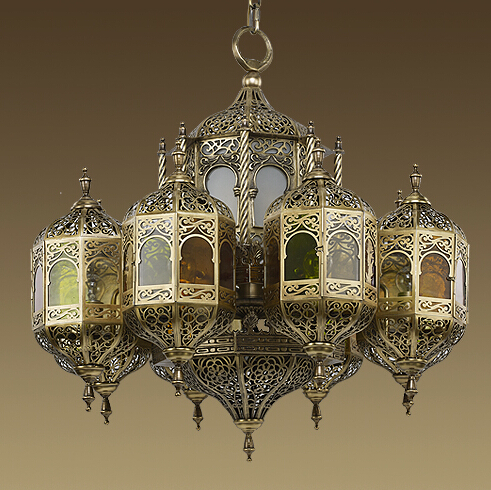 Arabic Style Brass Big Moroccan Chandelier (009)